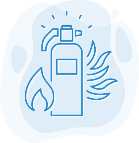 Icona settori hiline hd - impianti antincendio - app software cmms